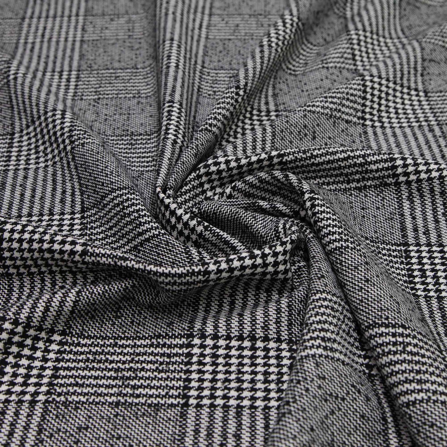 Wool Acrylic Check - Houndstooth Pattern