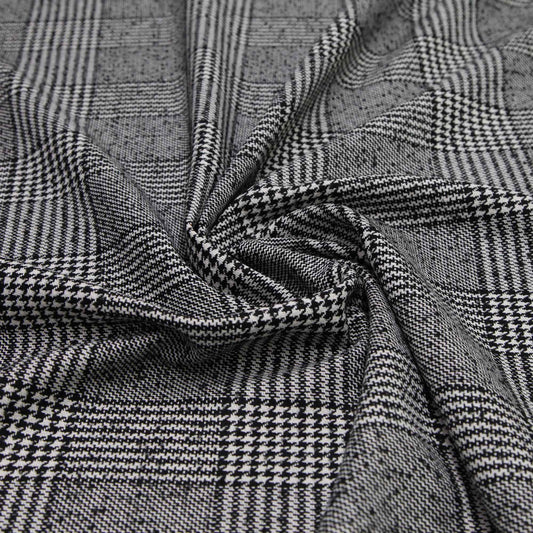 Wool Acrylic Check - Houndstooth Pattern
