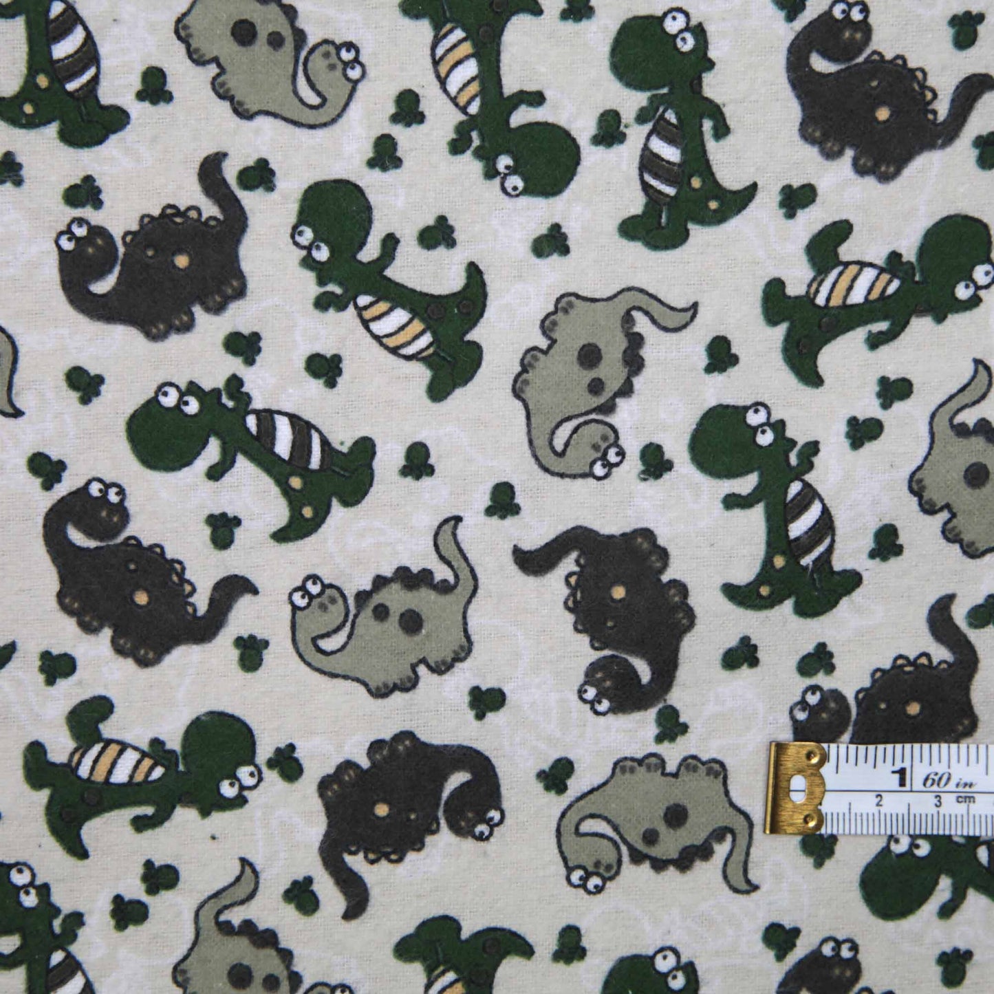 Printed Cotton Wincyette - Dinosaurs