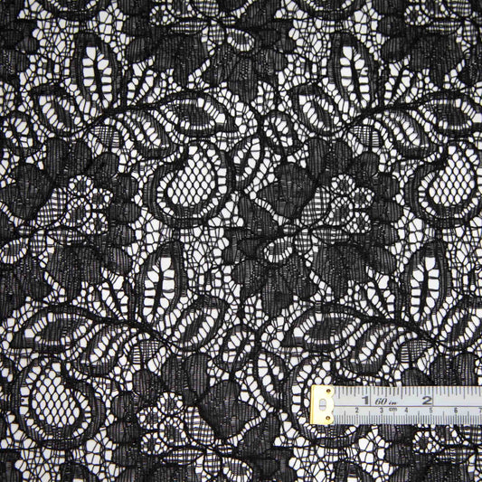 Cindy Floral Lace - Black