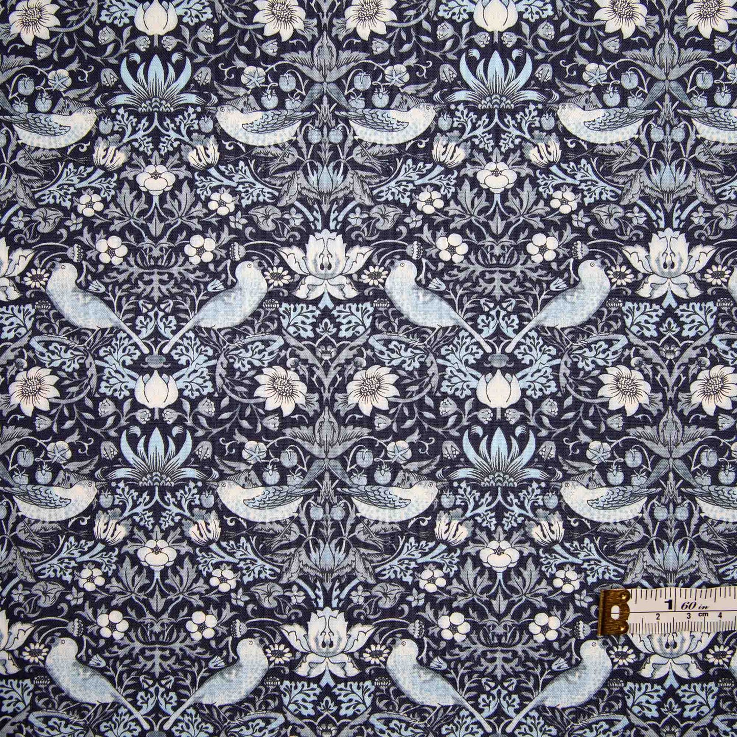 Morris & Co - Mini Strawberry Thief - Buttermere - Indigo