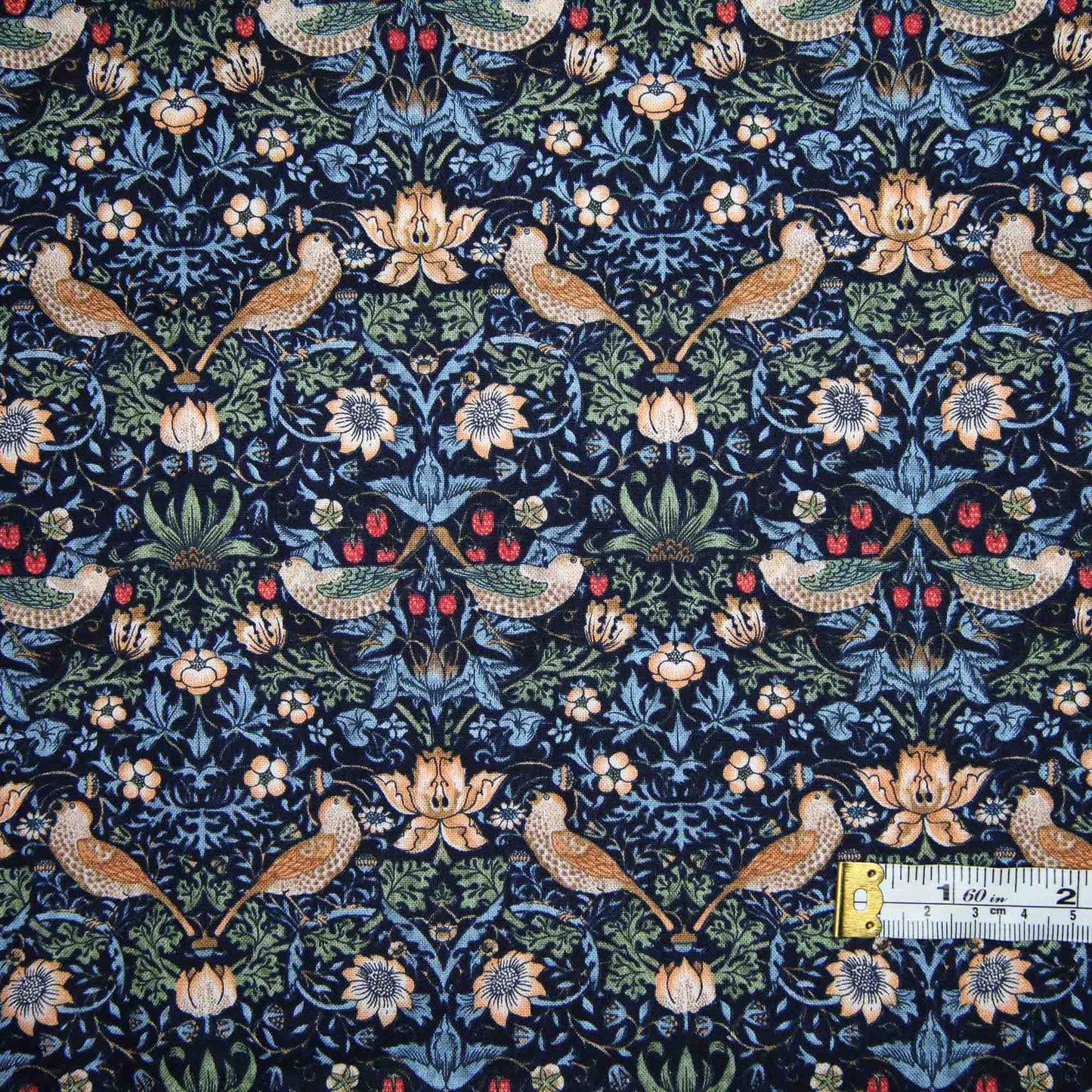 Morris & Co - Mini Strawberry Thief - Kelmscott - Navy