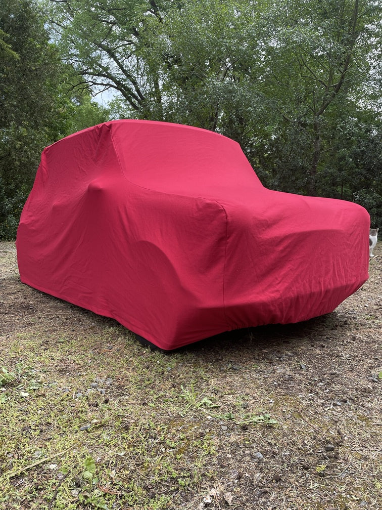 Classic Mini Indoor Car Cover - Red Cotton