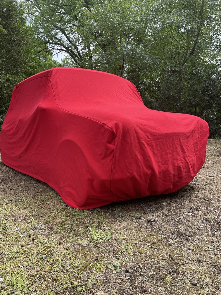 Classic Mini Indoor Car Cover - Bright Red Cotton