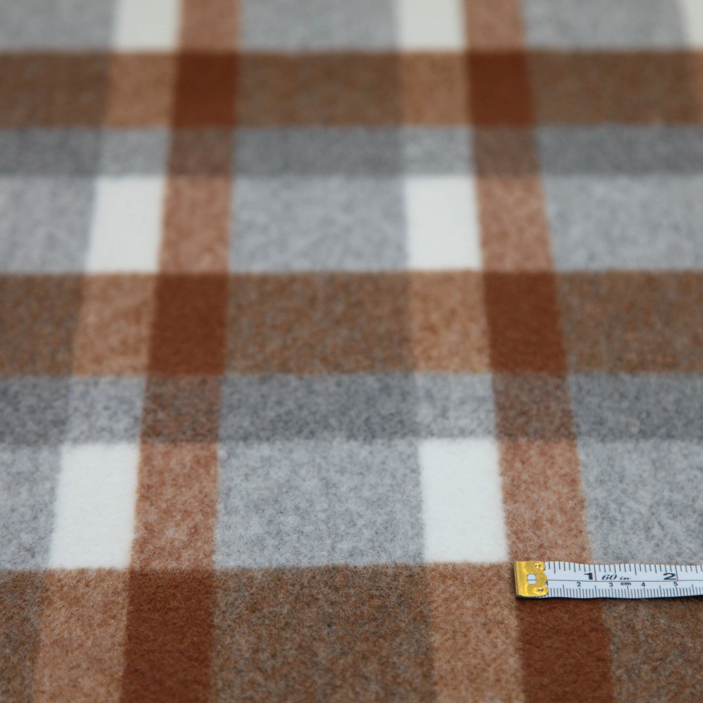 Wool Blend Check - Caramel