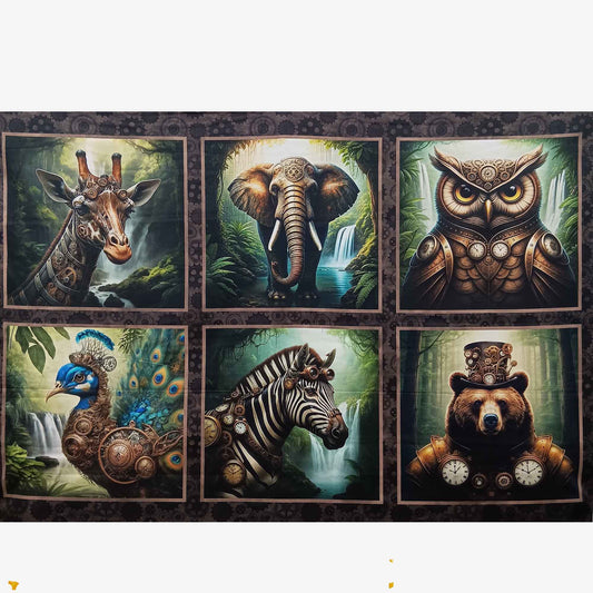 Steampunk Menagerie Small Panel