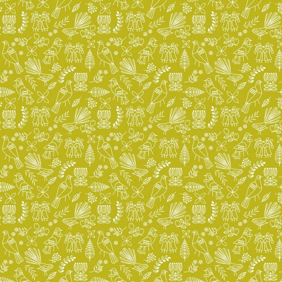 Birdsong - Yellow Outline