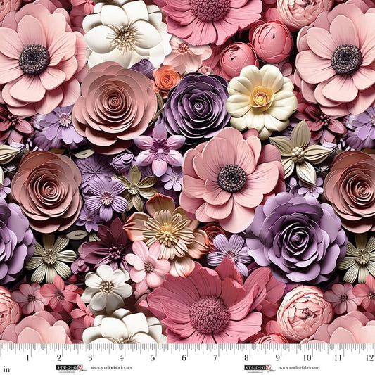 Another Dimension -Flower Bed Peach
