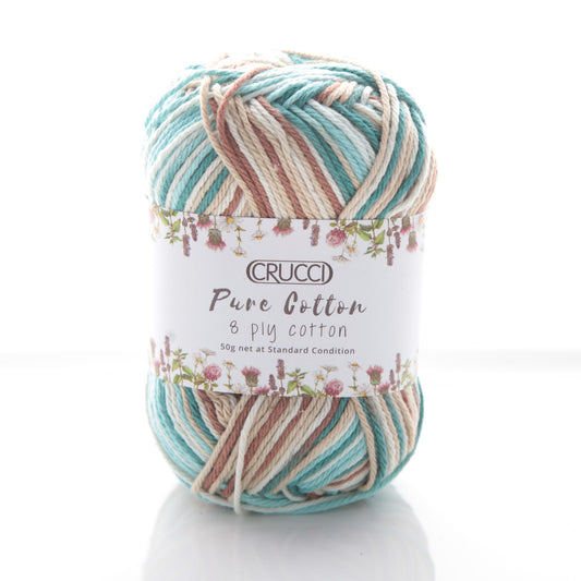 Pure Cotton 8 Ply Variegated
