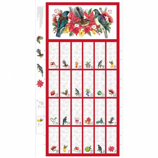 Festive Kiwiana Advent Calendar Panel