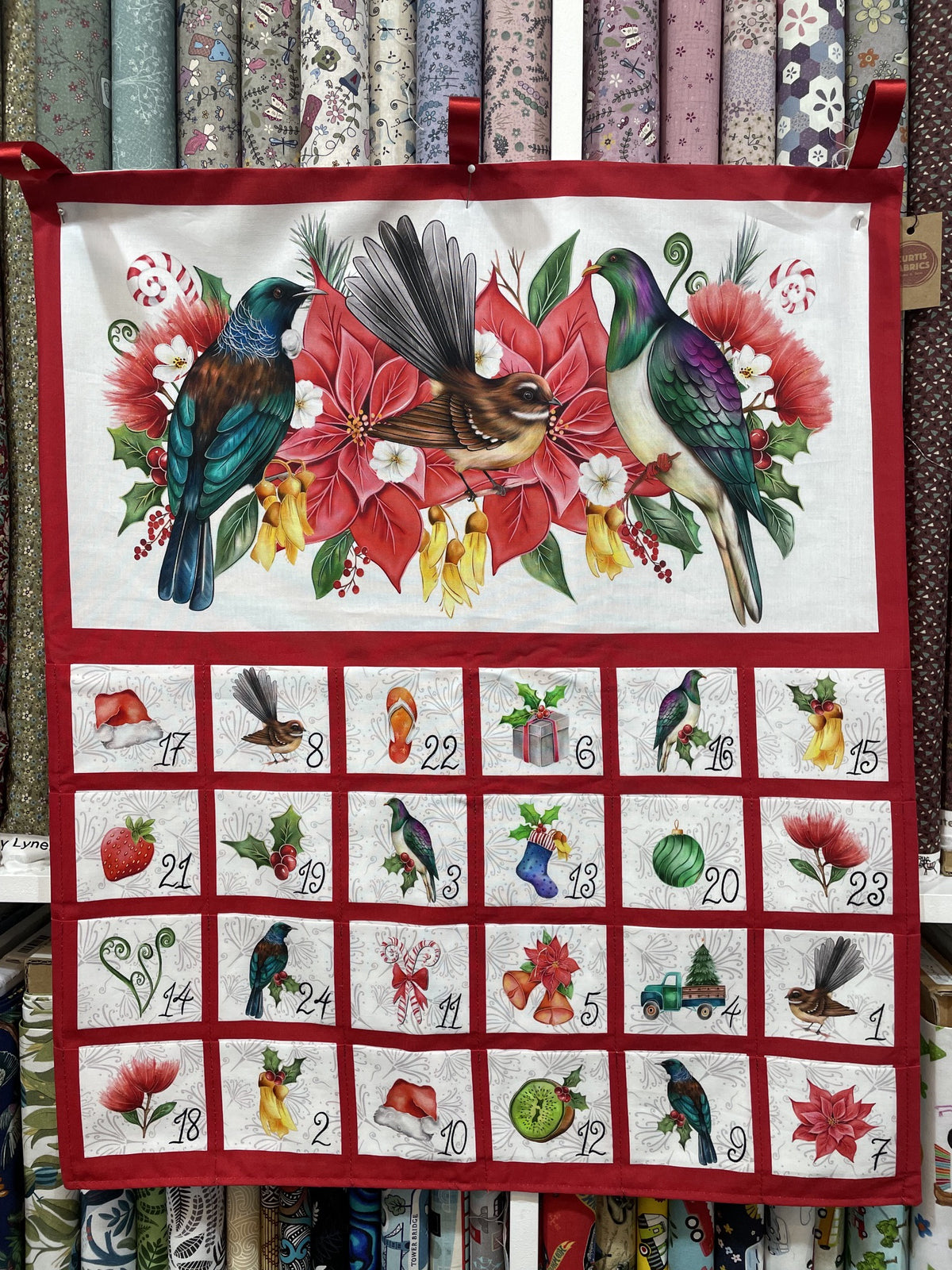 Festive Kiwiana Advent Calendar - Ready to Hang