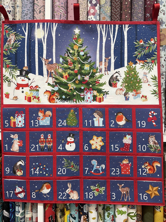 Woodland Christmas Advent Calendar - Ready to Hang