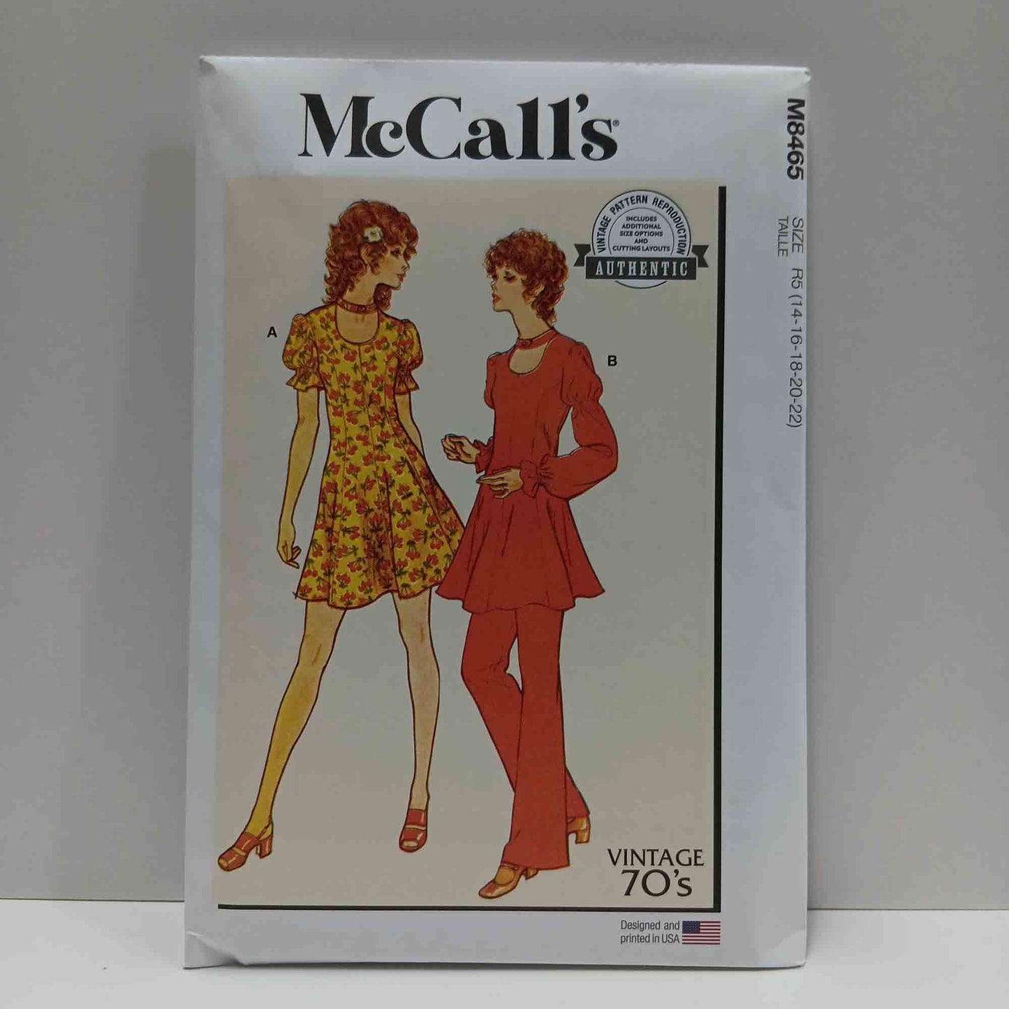 M8465 Misses Vintage Dress, Tunic and Pants