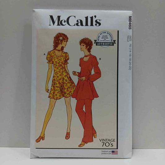 M8465 Misses Vintage Dress, Tunic and Pants