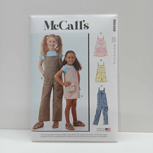 M8489 Childrens Pinafore and Overalls