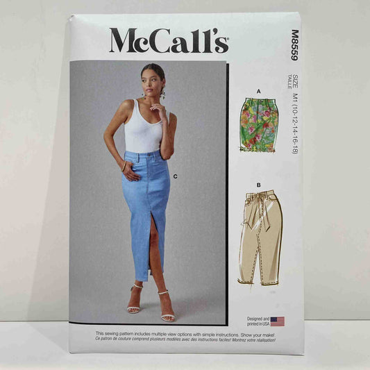 M8559 Misses and Women's Skirts