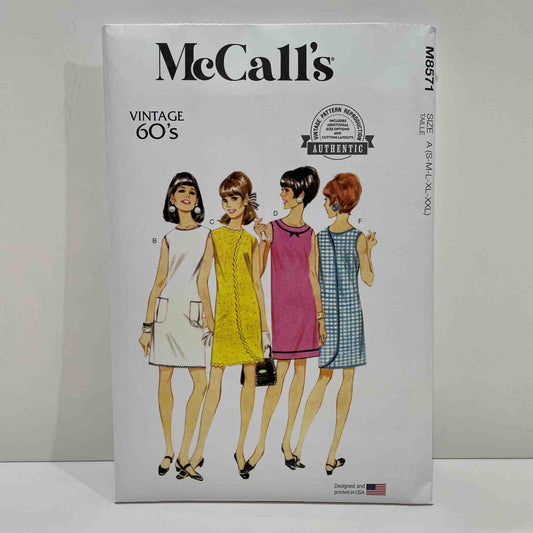 M8571 Vintage 60s - Misses Dress