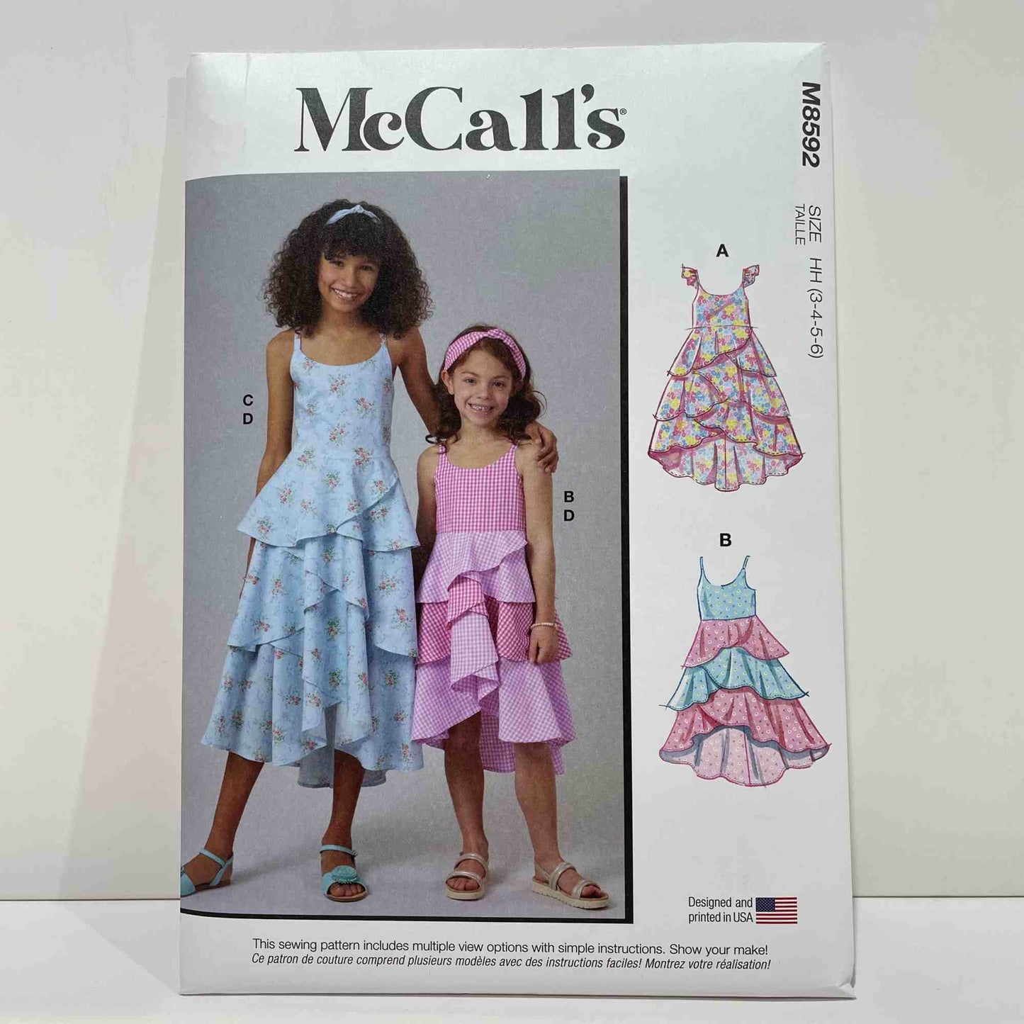 M8592 Girls Dresses