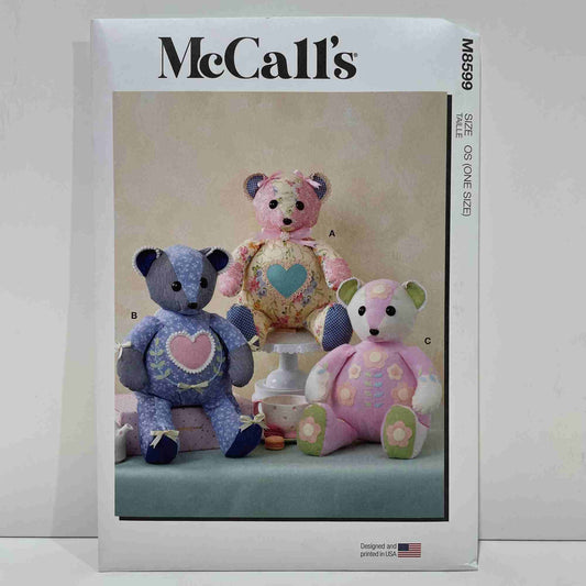 M8599 18" Patchwork Bears