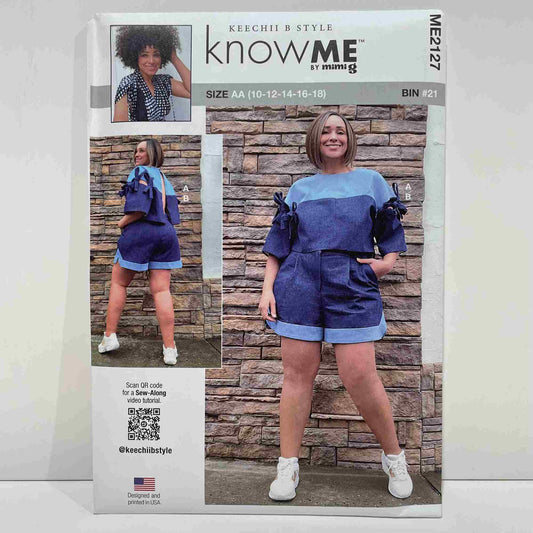 ME2127 Misses and Womens Top and Shorts