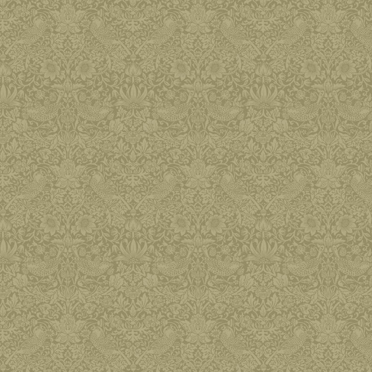 Morris & Co - Tonal Strawberry Thief - The Trellis Palette - Olive Fruit