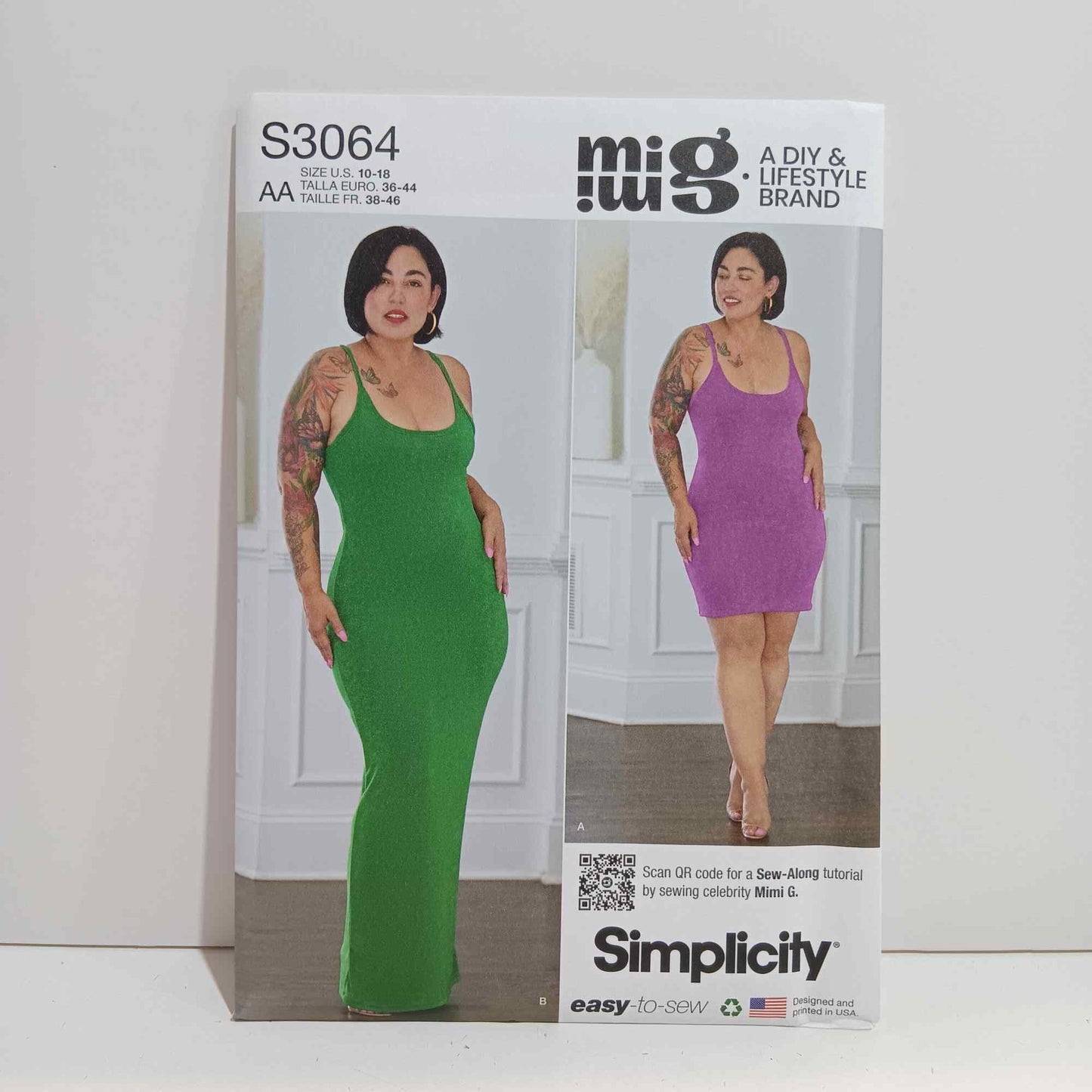 S3064 Misses and Womens Knit Dress