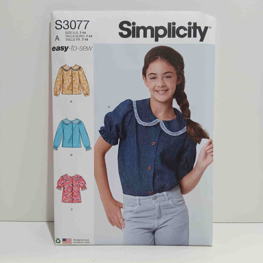 S3077 Girls Tops