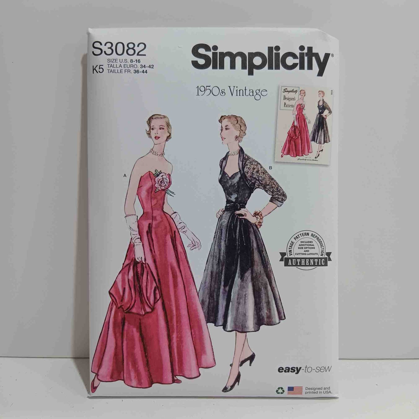 S3082 Misses Evening Dress