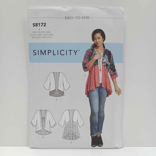 S8172 Misses Kimono Tops