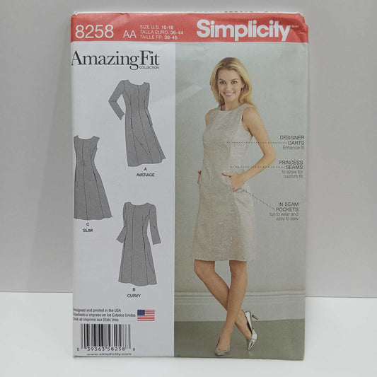 S8258 Misses and Womens Dress
