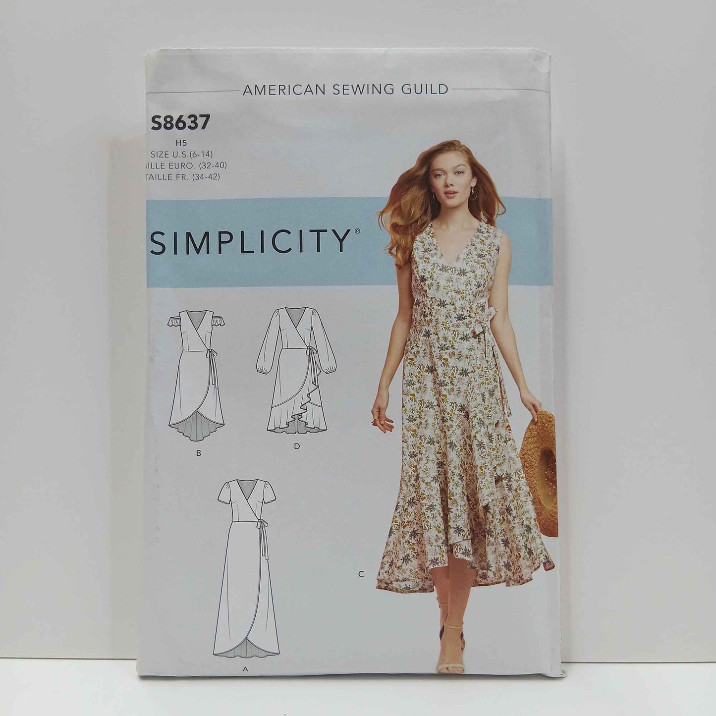 S86374 Misses Wrap Dress