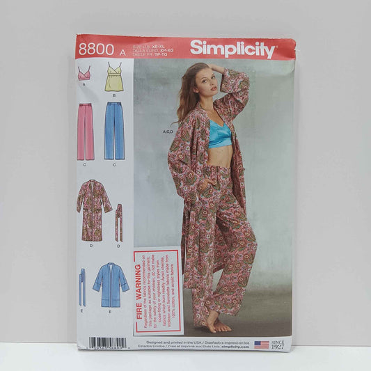 S8800 Misses Robe, Pants and Top