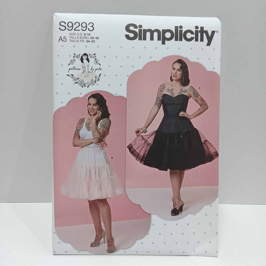 S9293 Misses Slip and Petticoat