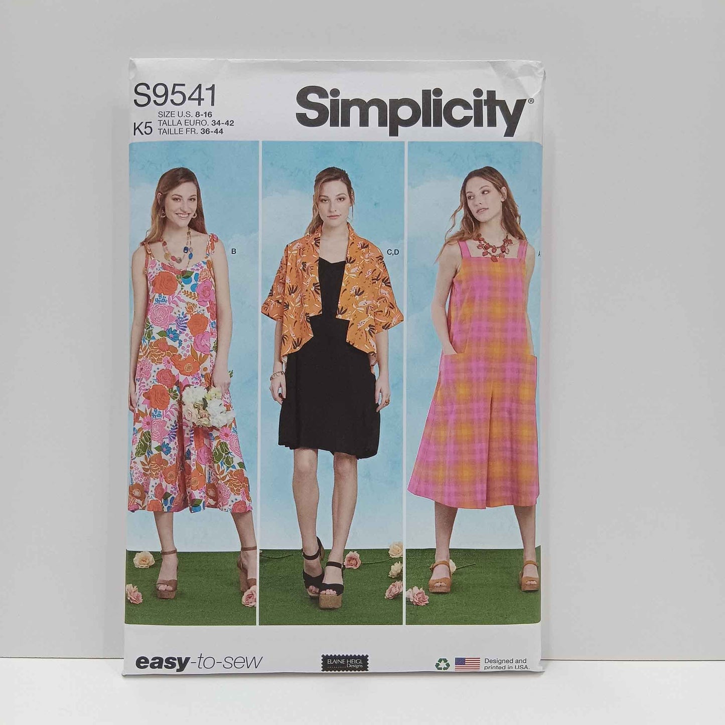 S9541 Misses Jumpsuit, Dress and Jacket