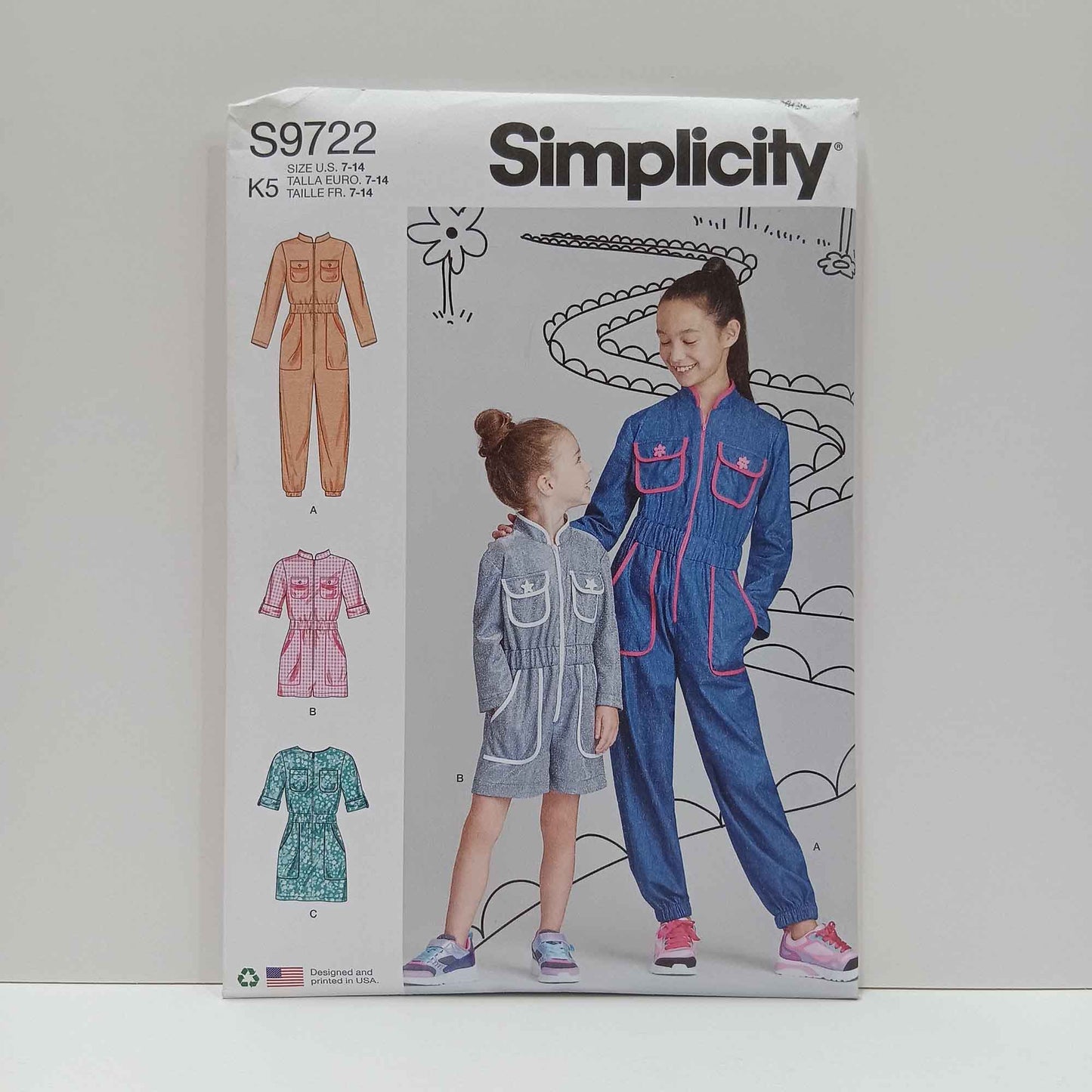 S9722 Girls Jumpsuit, Romper and Dress