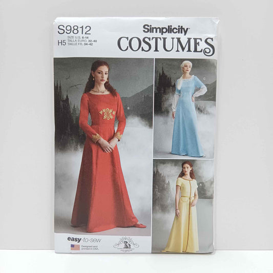 S9812 Misses Costume Gown