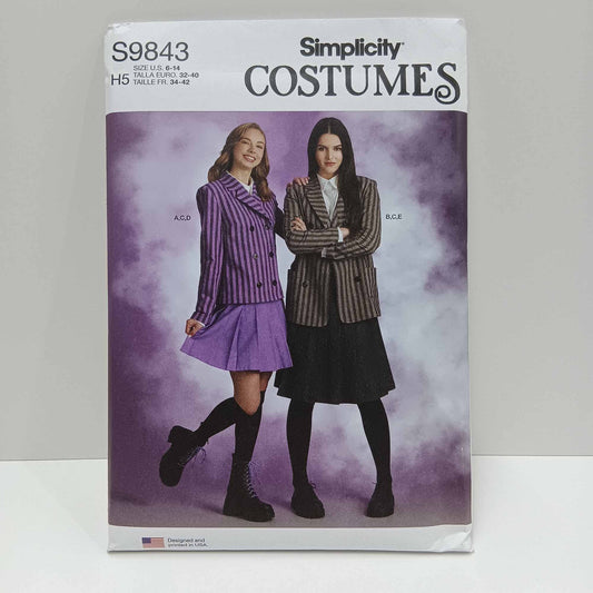 S9843 Misses Gothic School Girl Costume