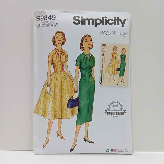 S9849 Vintage Misses Dress