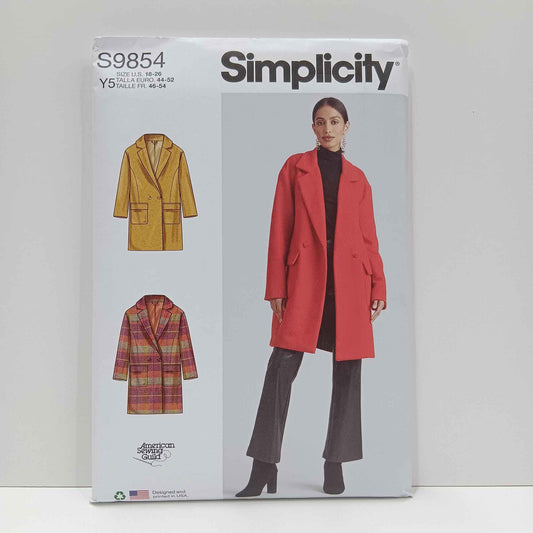 S9854 Misses Lined Coat