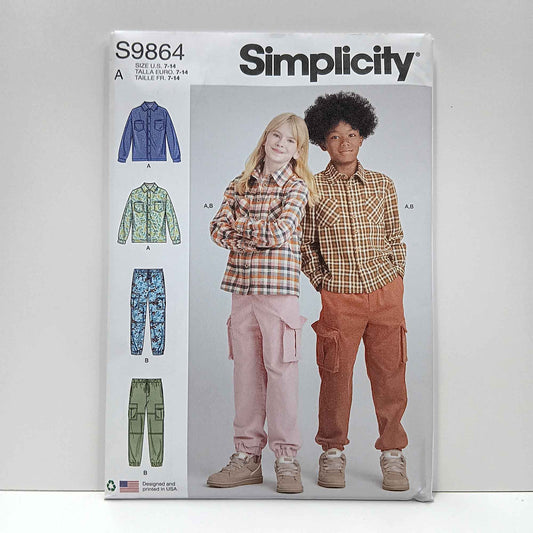 S9864 Childrens Shirt and Cargo Pants