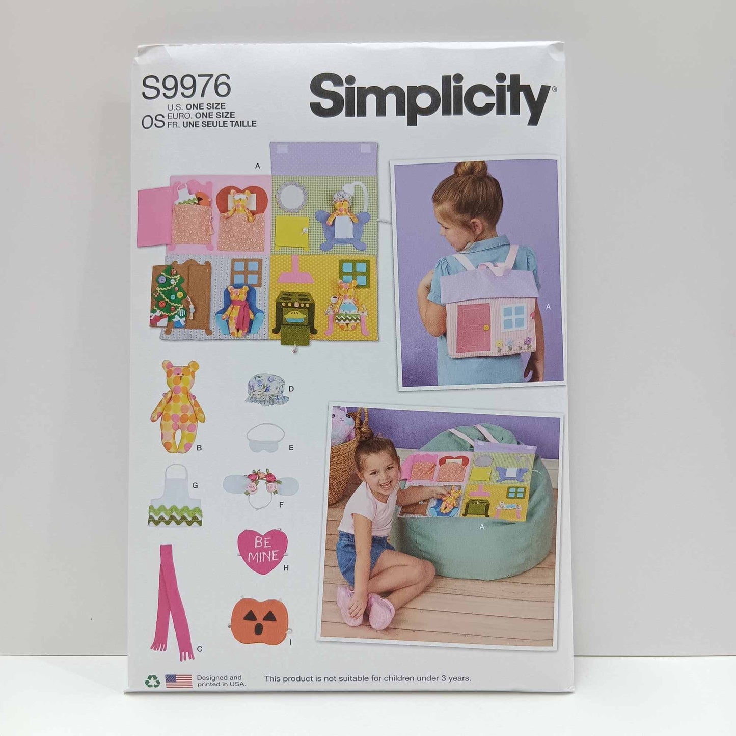 S9976 Doll House Backpack with Bear