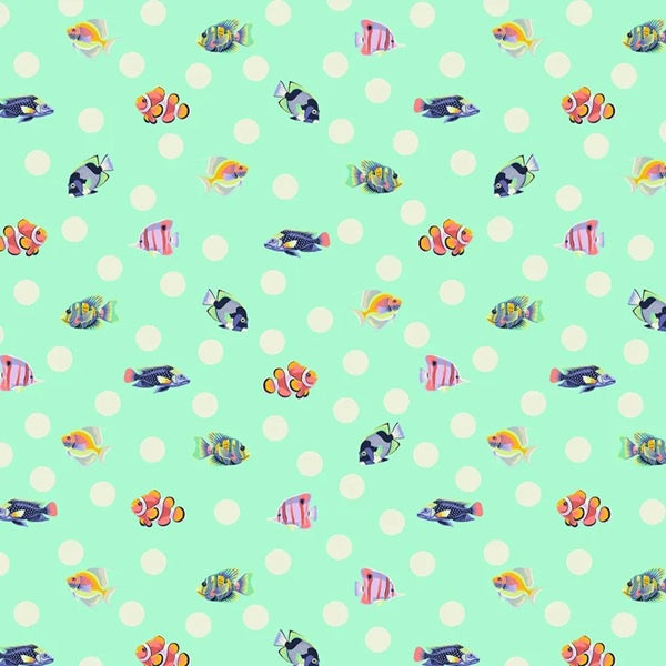 Floral Reef - School Crossing Seafoam