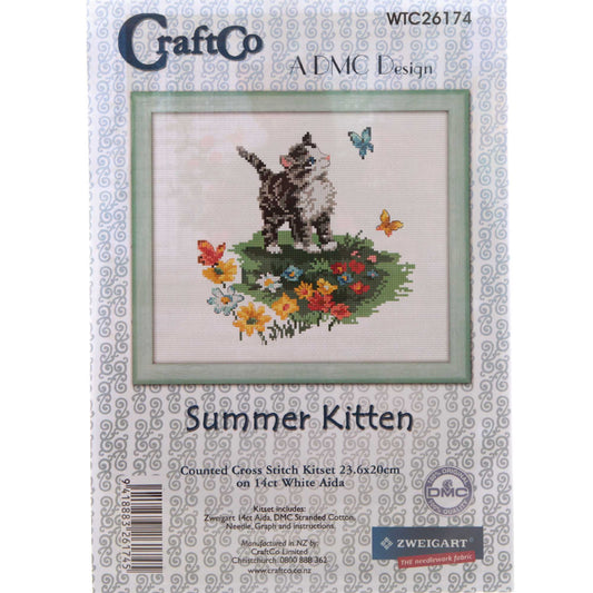 Summer Kitten Cross Stitch Kit