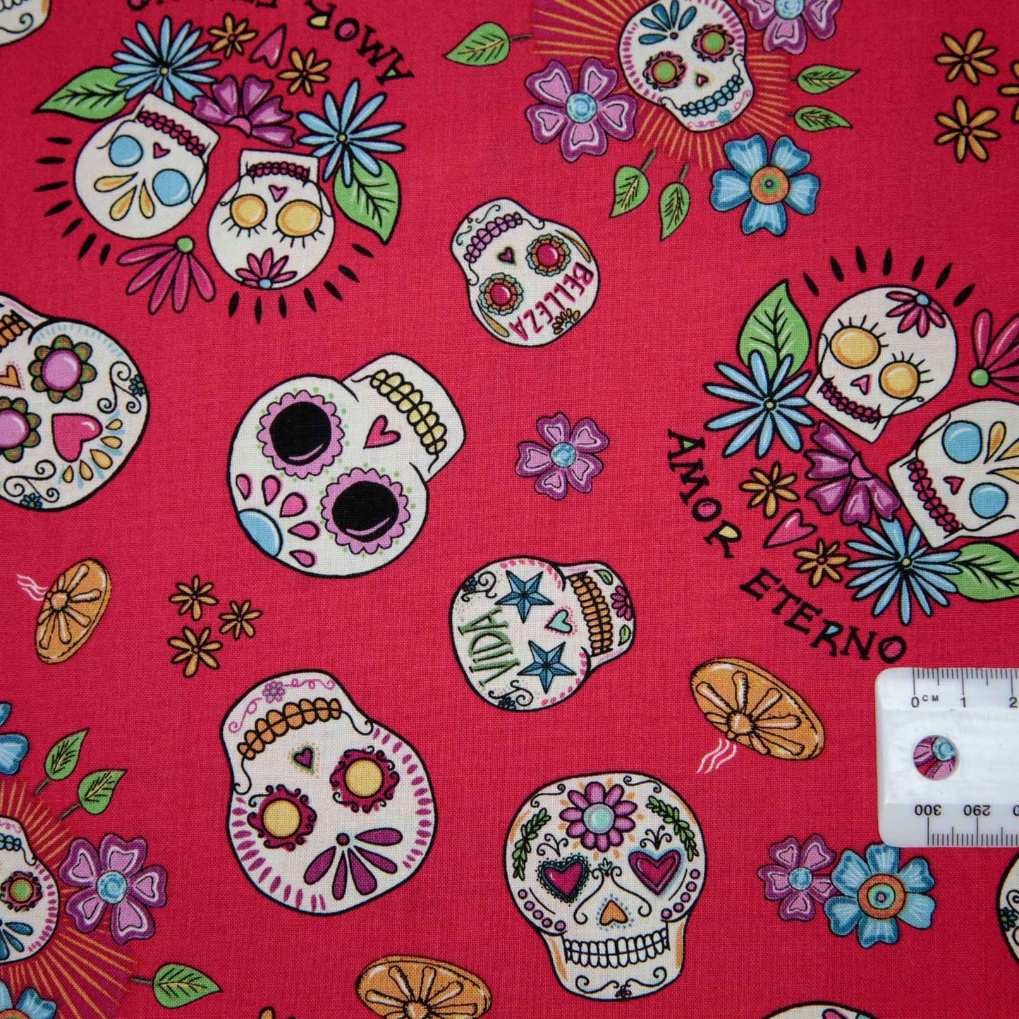 Amor Eterno - Sugar Skulls Pink/Red