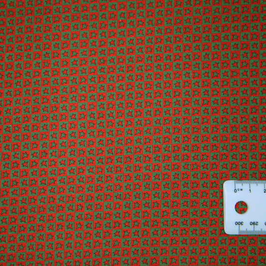 3 Wise Penguins -Red/Gold Check