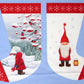 Tomten's Village - Xmas Stocking Panel - 2 small stockings