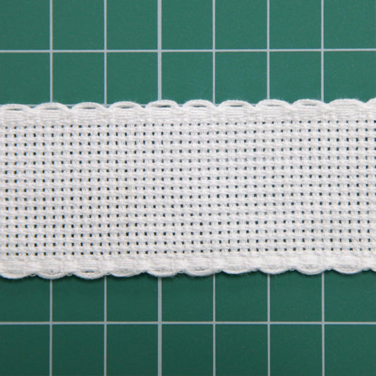 Aida Band  White 30mm 14 Count