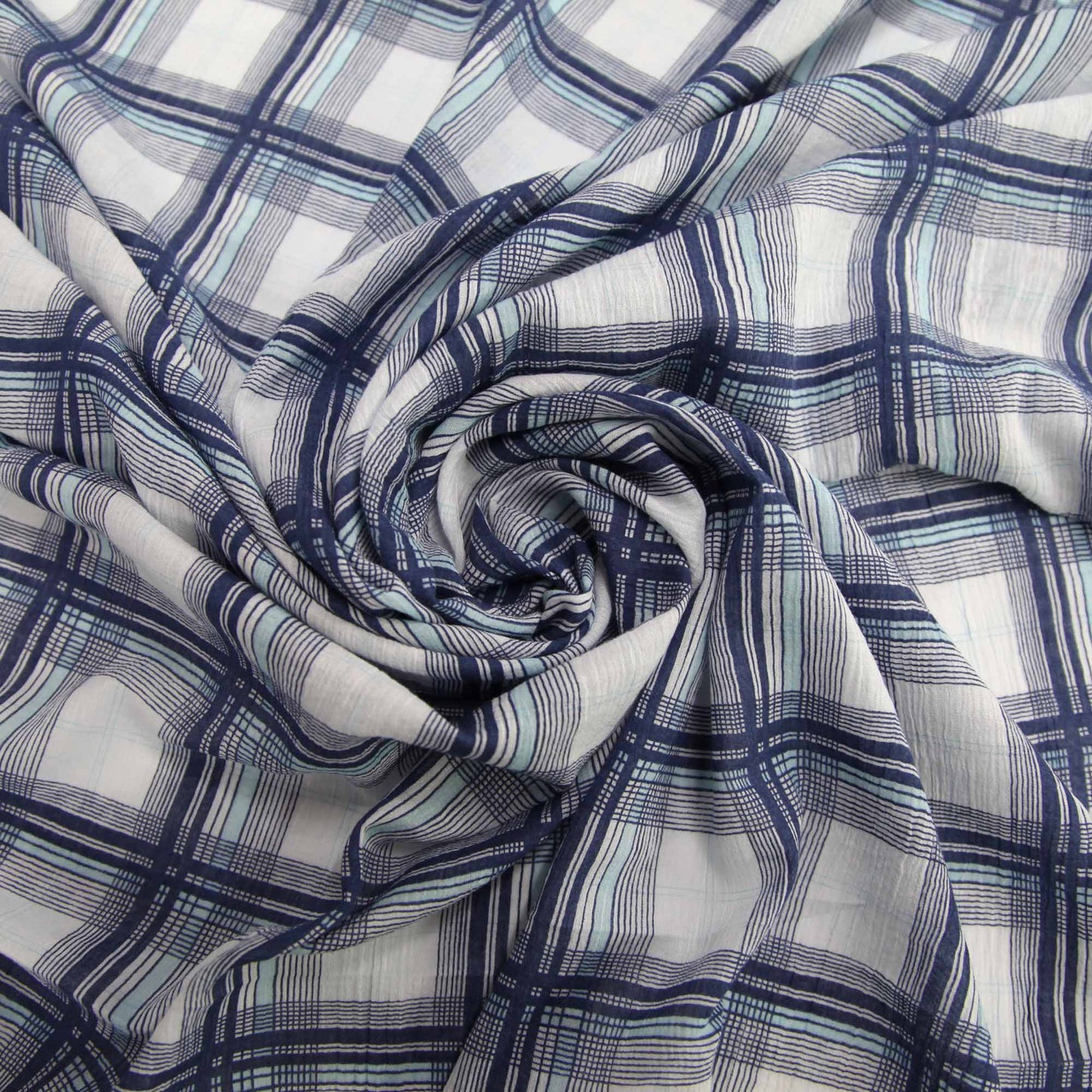 Cotton Voile - Blue Check