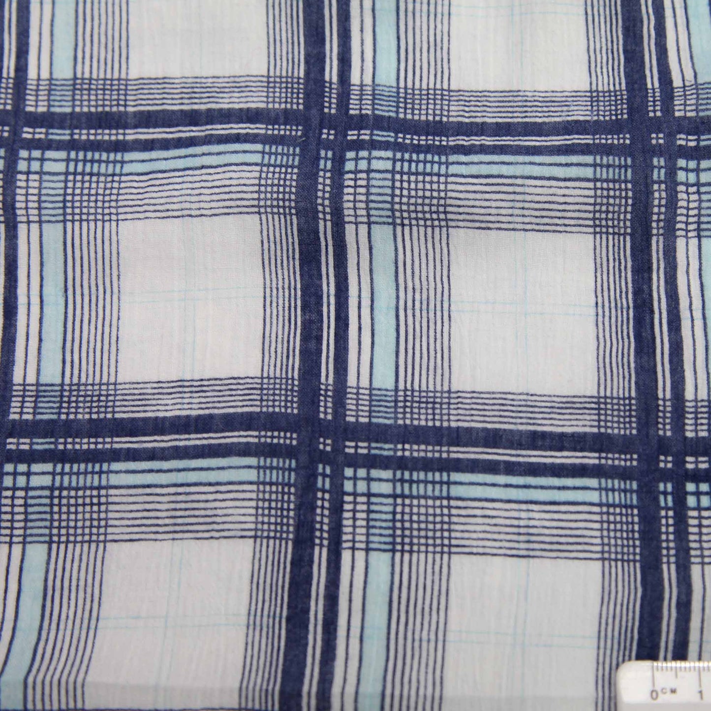 Cotton Voile - Blue Check