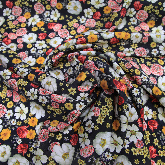Nina Floral Tencel fabric